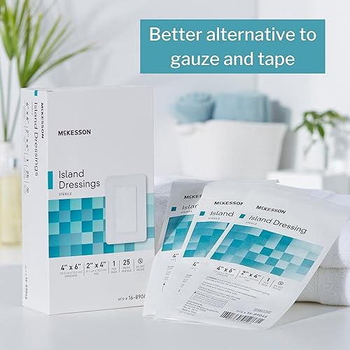 Miniatura 4 de McKesson Aderezo para islas, estéril, polipropileno/rayón, 4 x 6 pulgadas, 25 unidades, 1 paquete
