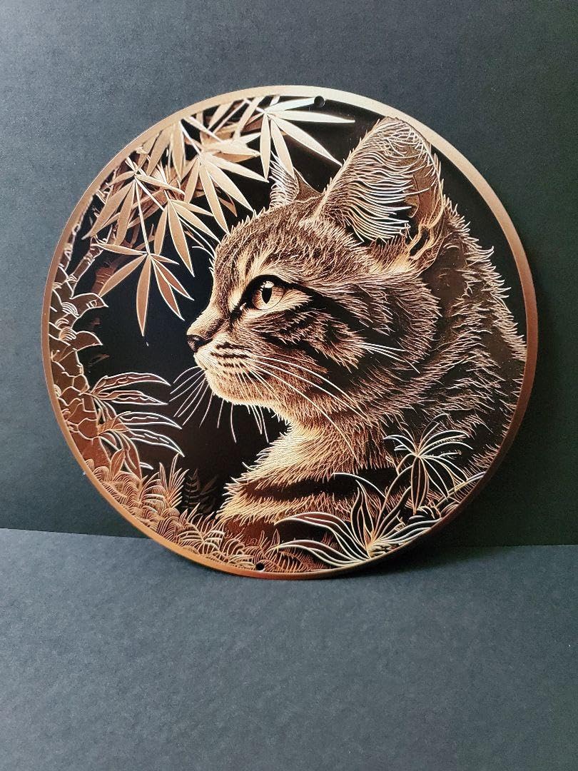 猫 壁飾り Amazon.co.jp: 猫の壁飾り メタルウォールアート キジ猫B 猫の