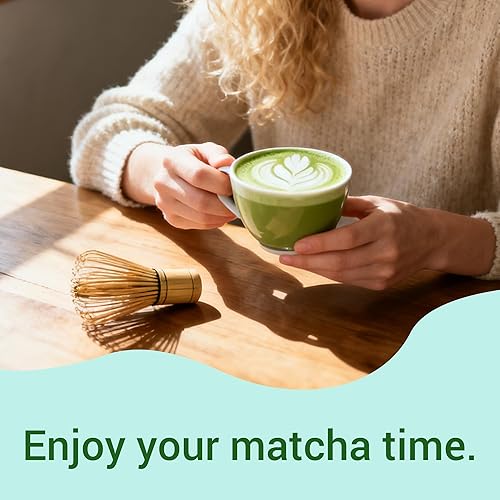 Miniatura 7 de Batidor Matcha  Batidor de bambú Matcha para polvo matcha, auténtico japonés tradicional Chasen, mezclador de matcha Wisk para preparación de té
