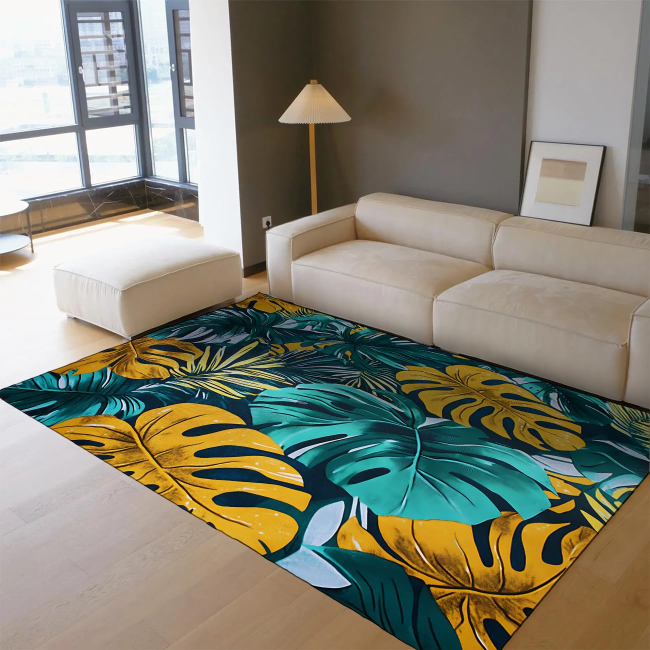 Tapis tropical pour salon et chambre : créez une ambiance jungle élégante