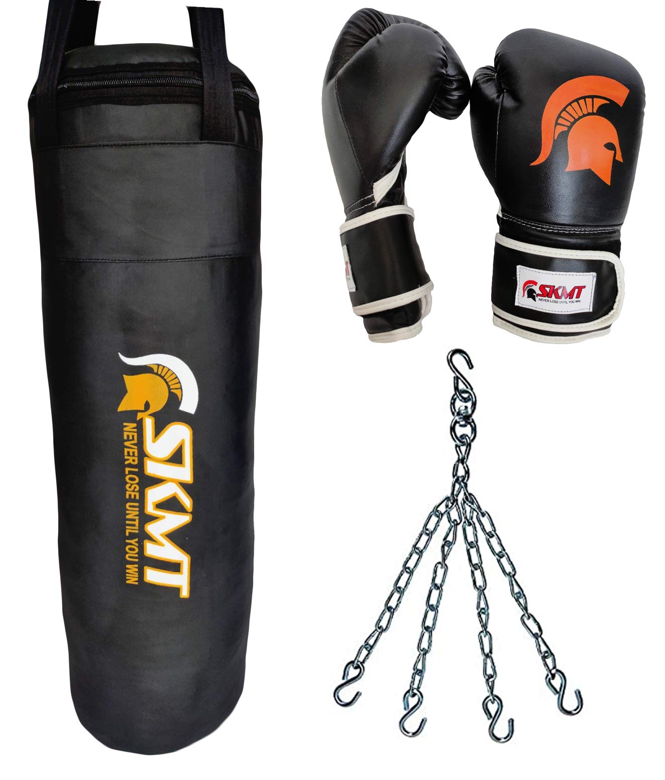 SKMT Black Boxing Kit with Synthetic Leather Boxing Punching Bag,Gloves and Hanging Chain (36 INCH) (B08CC9YG23) Amazon Price History, Amazon Price Tracker