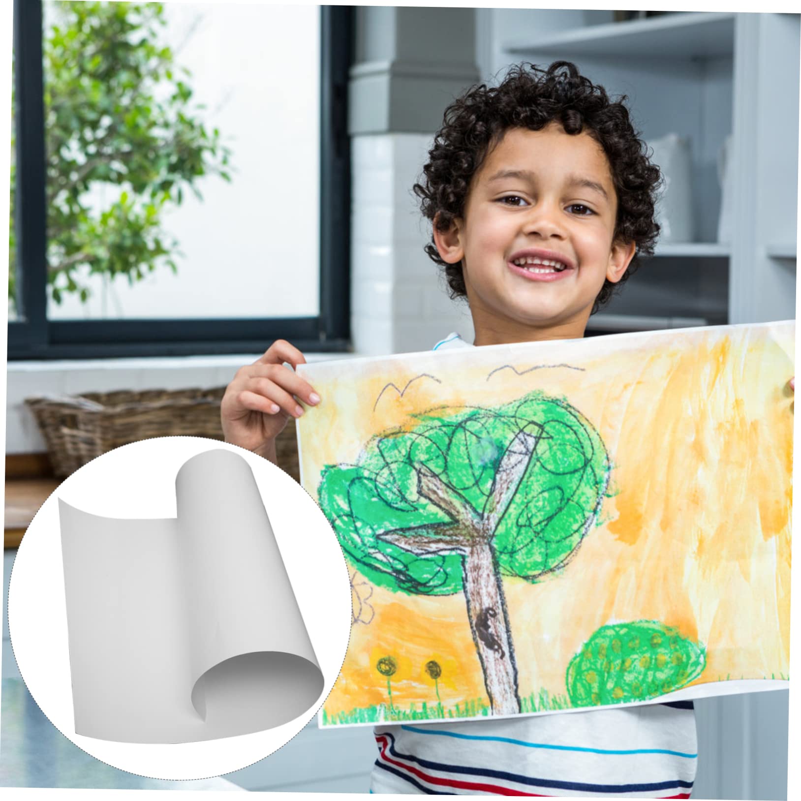 HOMSFOU 20Pcs Thickened Watercolor Paper for DIY Crafts Hot Press Drawing for Beginners and Art Projects Lightweight and Portable High Class Paper