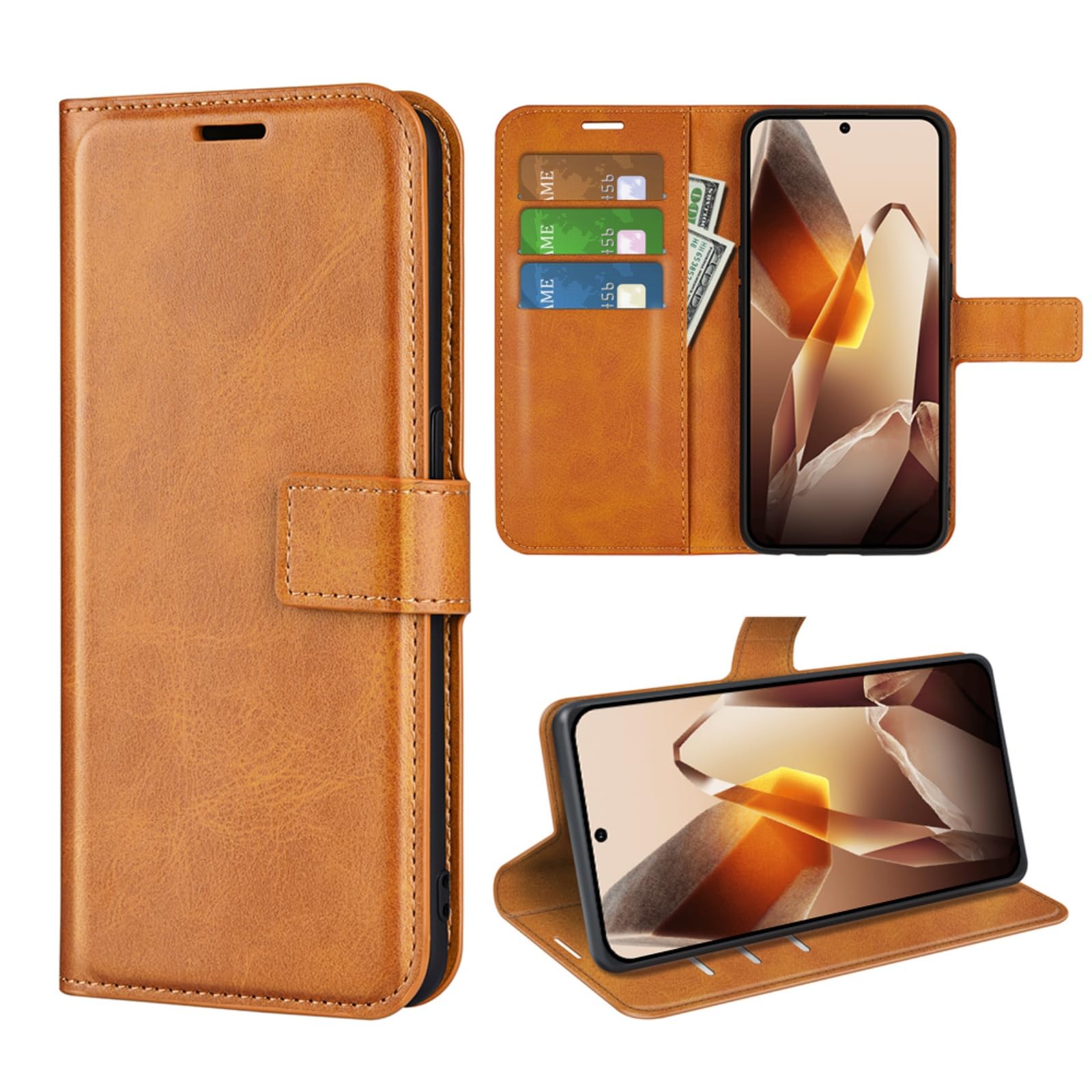 Kezaizhe Flip Case for 13 Oneplus 13 Wallet PU Leather Magnetic Protective Cellphone Case for One Plus 13 Folio Book Cover with Stand & Card Slots (