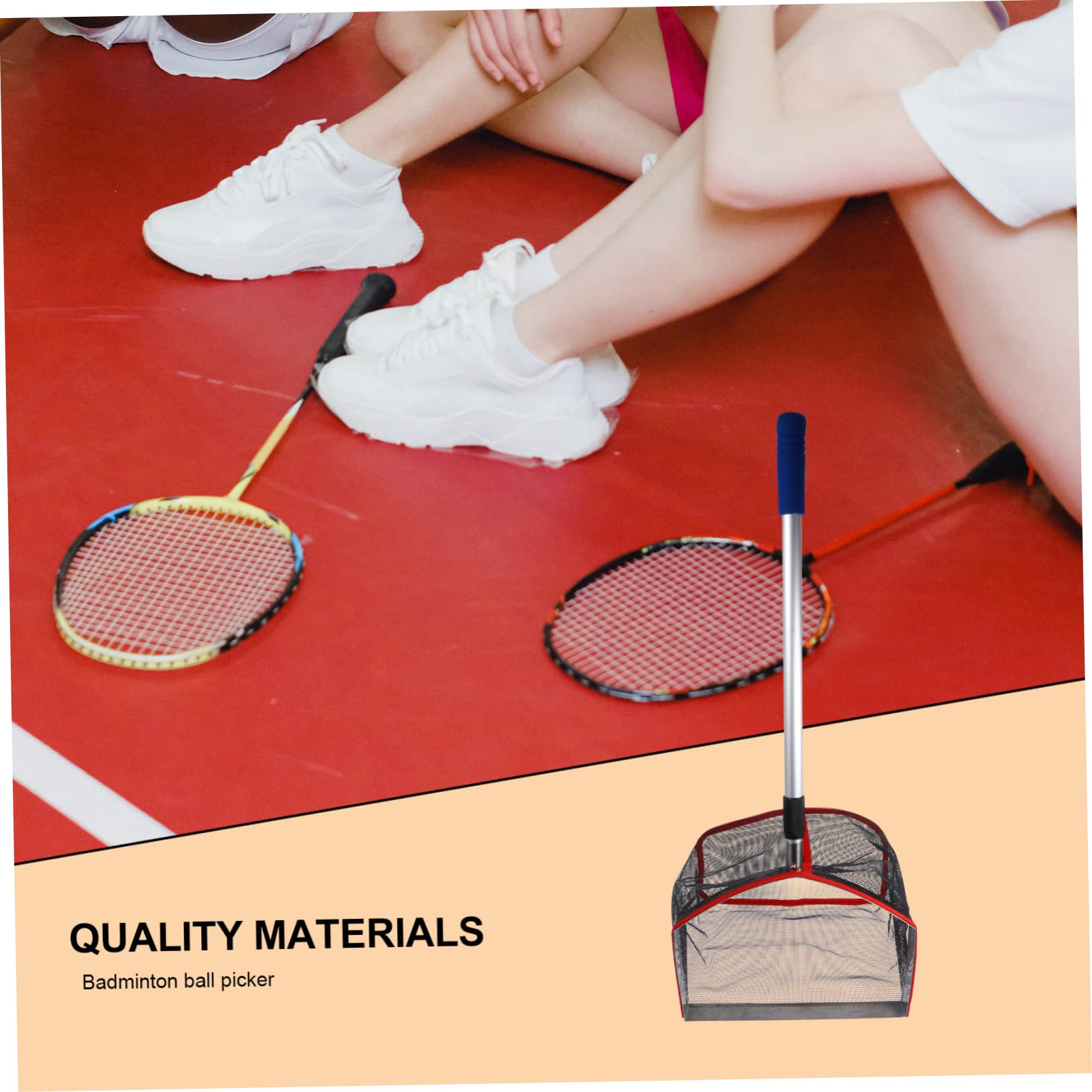 BCOATH 1pc Badminton Picker Tool Lightweight Mesh Collector for Effortless Retrieval Sports Equipment for Outdoor Practice Training Activities