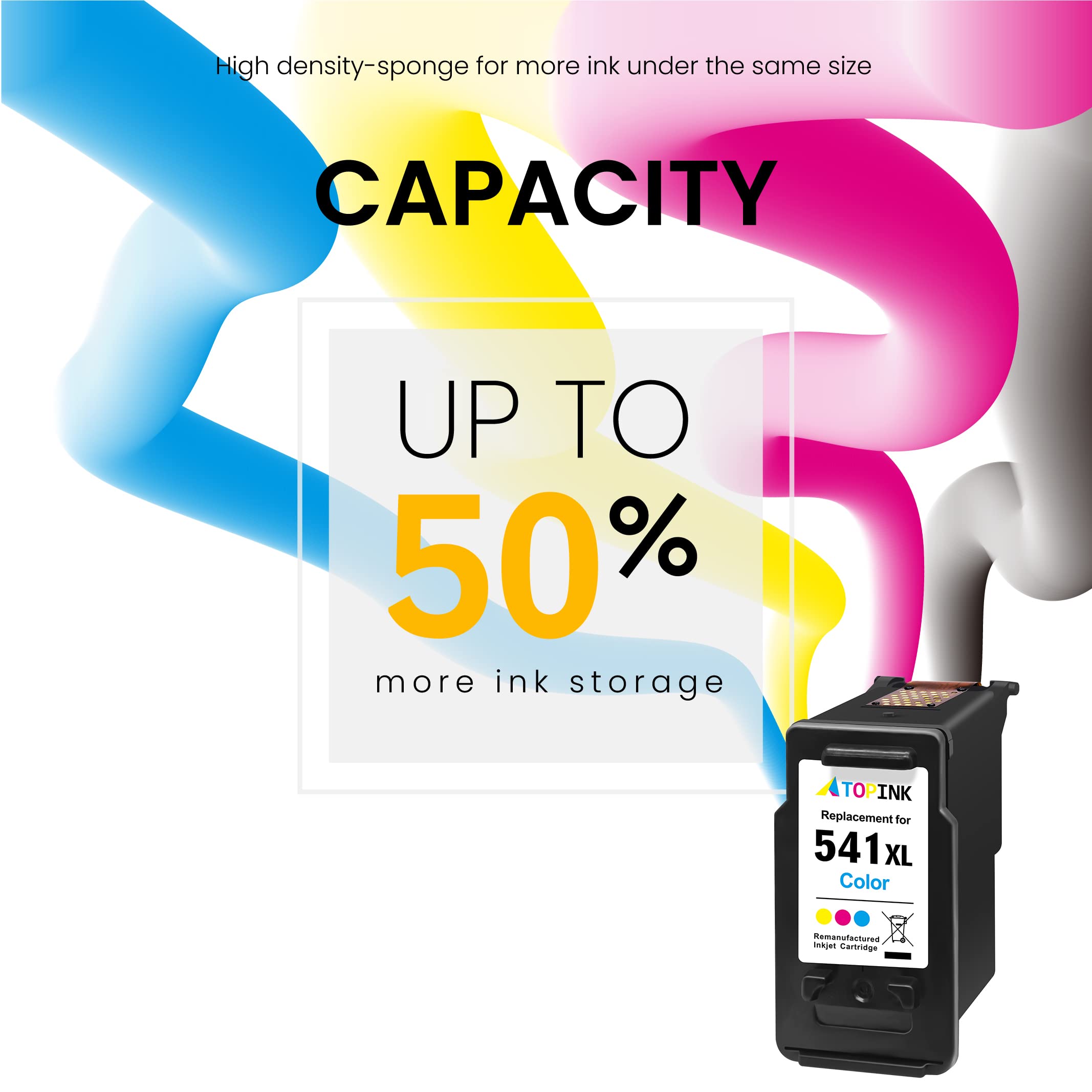 ATOPINK 541 XL Remanufactured Ink Cartridge Replacement for Canon