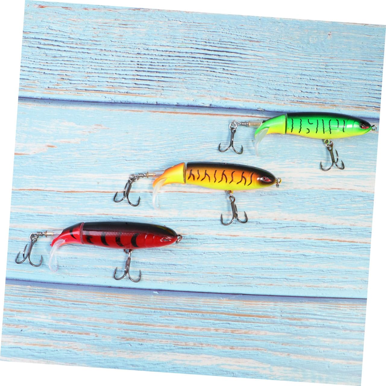 WOONEKY 9 Pz Esche bioniche realistiche Esche da Pesca Esche a manovella Esca a manovella Esca d'Acqua Dolce Esche per Basso Esca da Nuoto ad