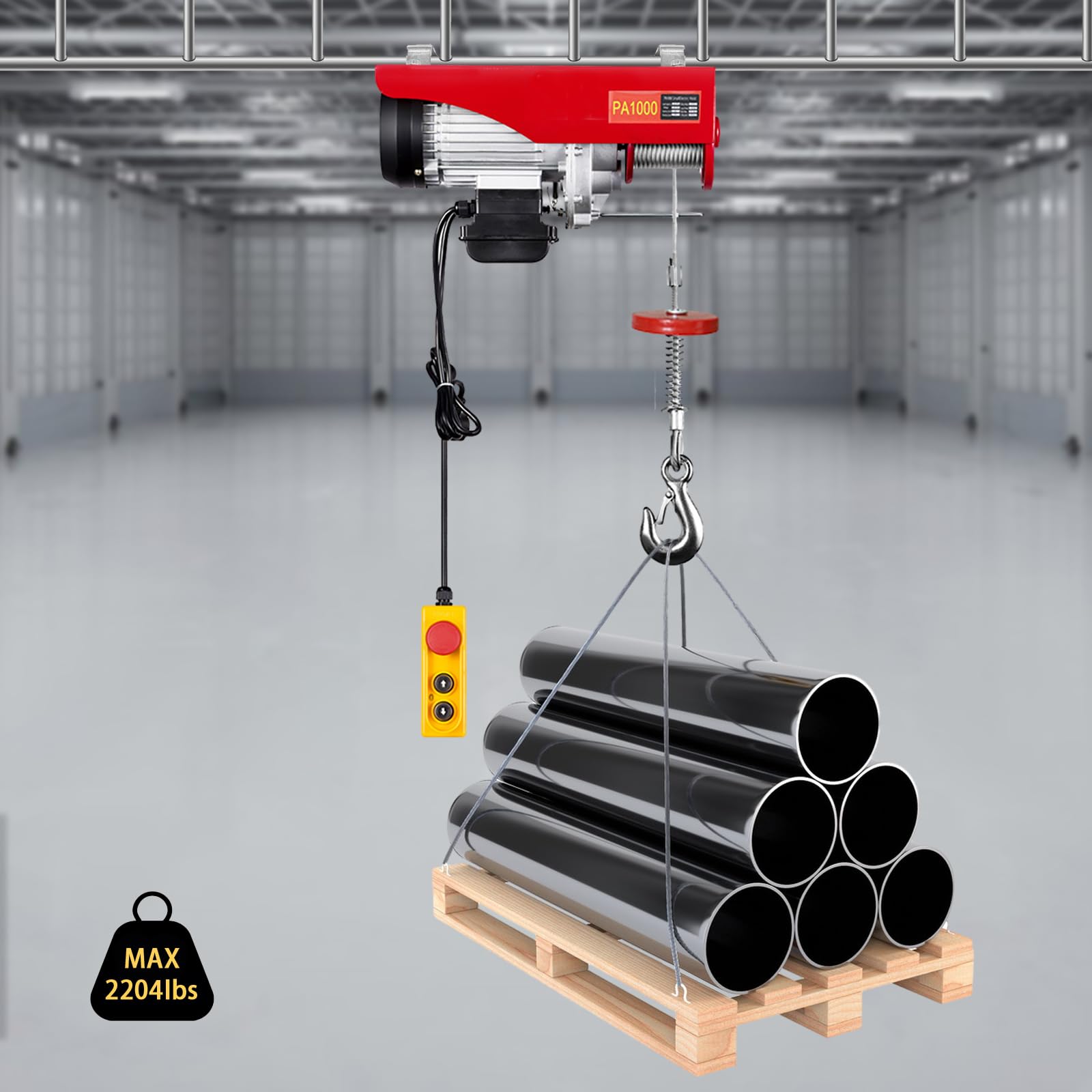 Montacarichi Elettrico Anbull 1000Kg - Paranco A Catena FEC Giapponese, 1300W, 220V - Foto 7