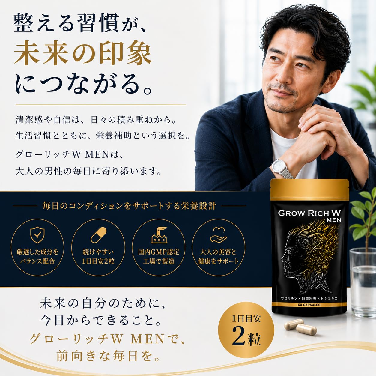 Amazon | 男性用サプリ 年齢とともに変化が気になる方に 30日分 亜鉛 