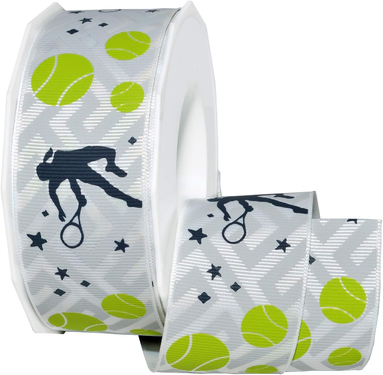 Morex Ribbon4205 Tennis Ribbon, 1.5 inch by 20 Yards, Mult-Color
