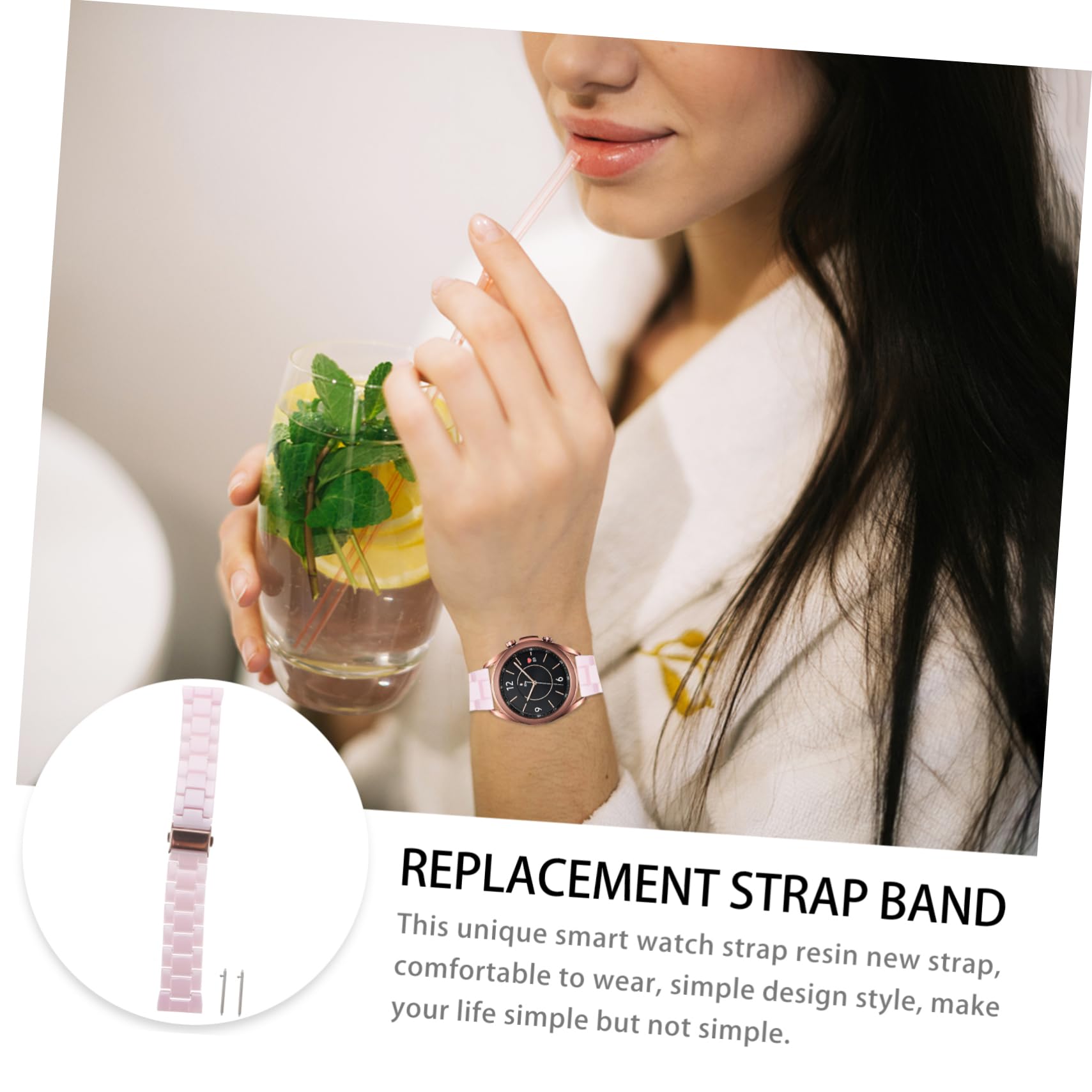 VILLCASE Bracelet De Montre Résine Bracelet De Rechange Pour Montre Accessoires