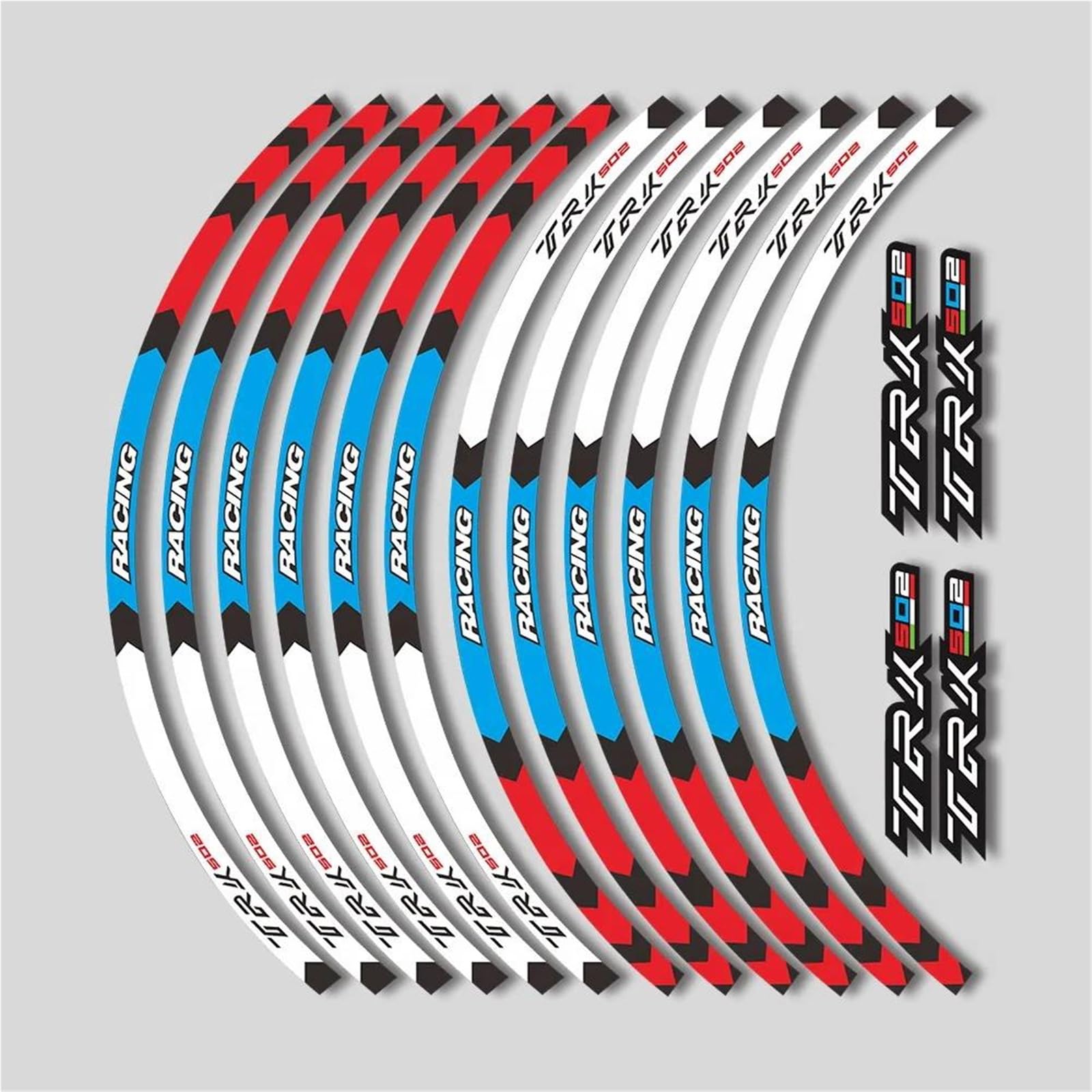 Decorative Stickers Motorcycle Sticker Rim Tire Decals 17inch Wheels Hub Reflective Stripe Set for Benelli TRK 502 Trk502 2016-2022 2021 2020 2019 2018 2017(Blue)