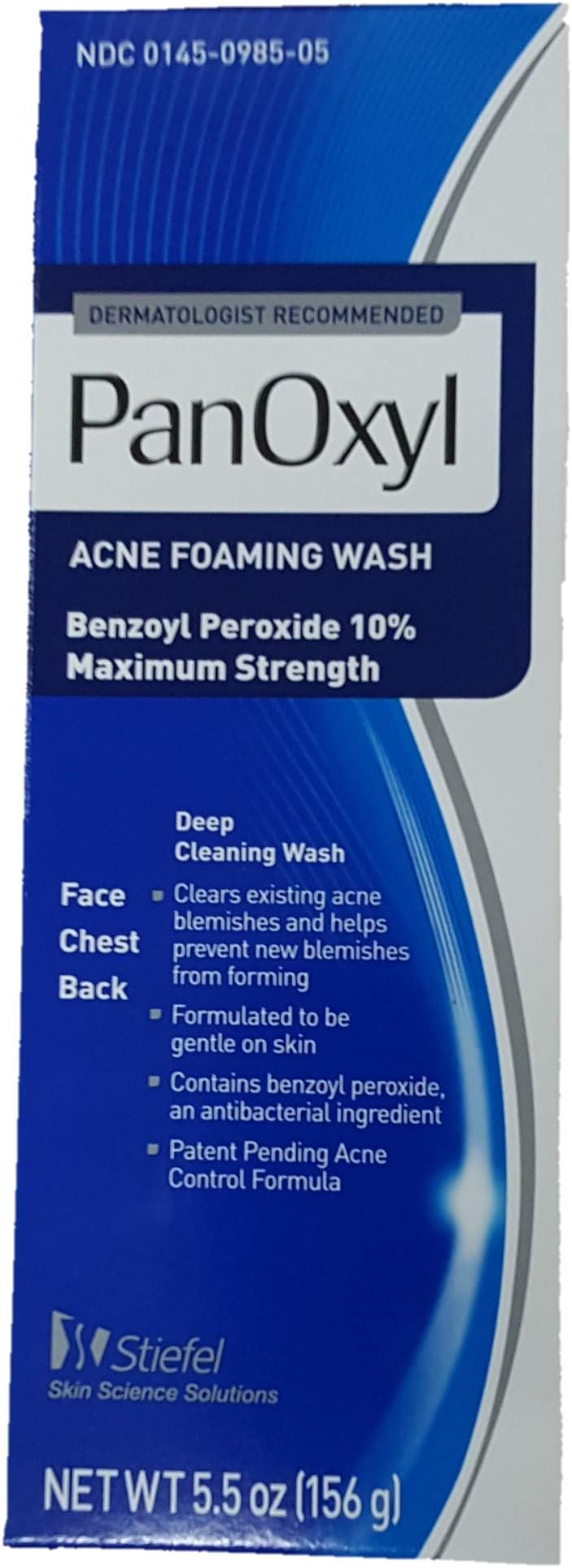 PanOxyl Foaming Acne Wash Maximum Strength 5.5 Ounce (Value Pack of 12)
