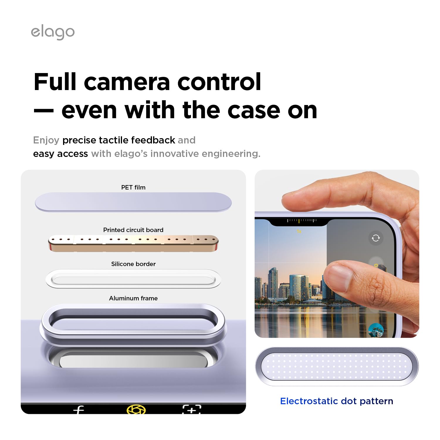 elago Cover Magnetica in Silicone Liquido per iPhone Air (6,5") – Compatibile con MagSafe, Antiurto, Sottile, Finitura Soft-Touch (Viola)