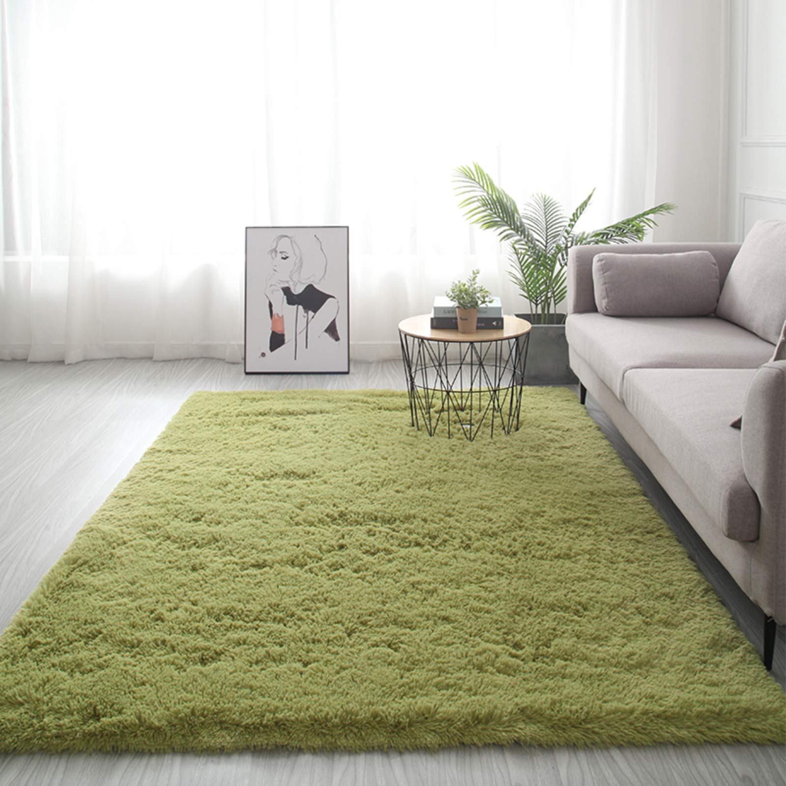 Tapis à poils longs super doux et confortable SPOUR pour chambre