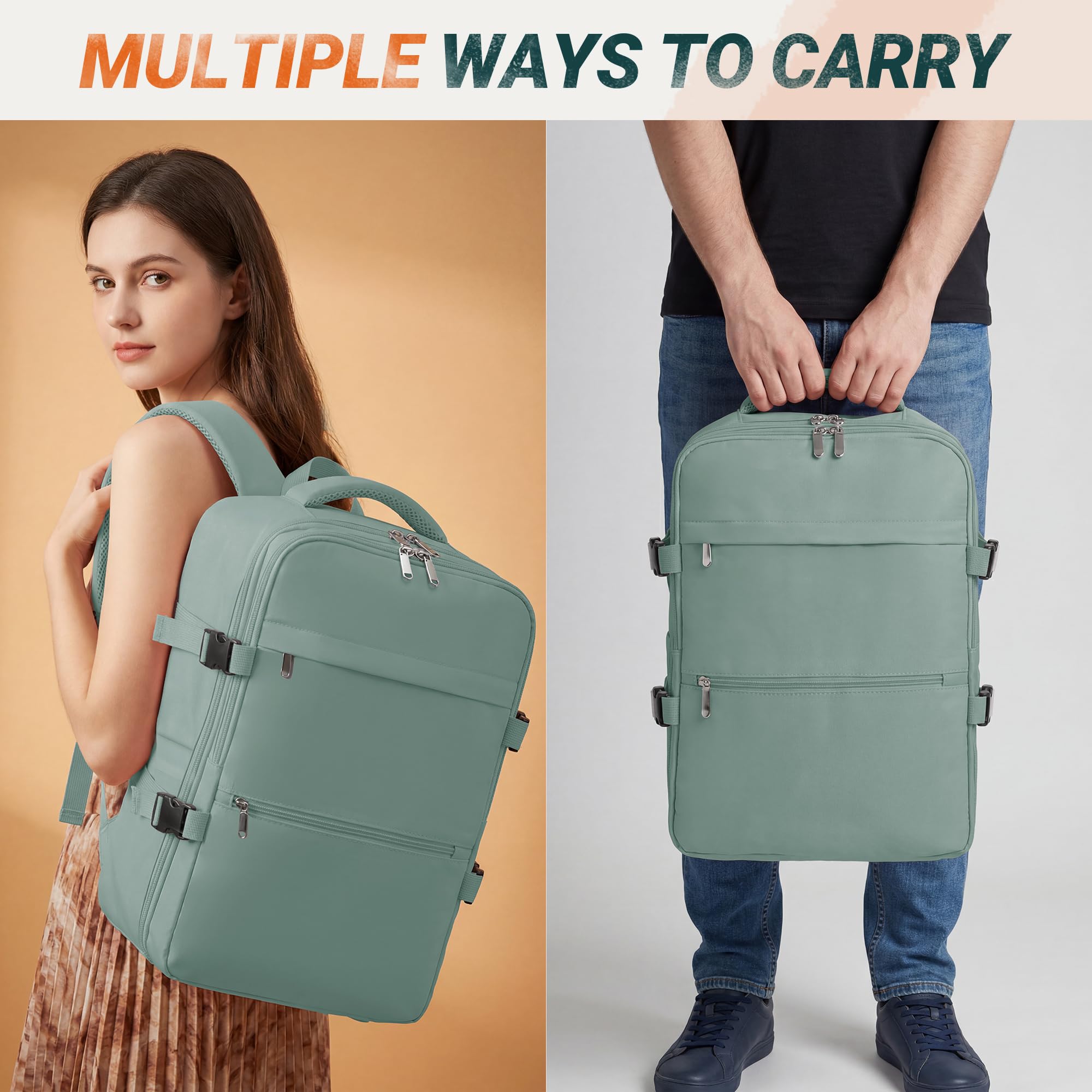 xlodea Bagage Cabine 40x30x20 pour Ryanair Sac à Dos de Voyage Bagage à Main Avion Sac de Voyage 40x30x20 Imperméable Travel Backpack Femme Homme avec Poche Anti-vol, Trou de Charge USB