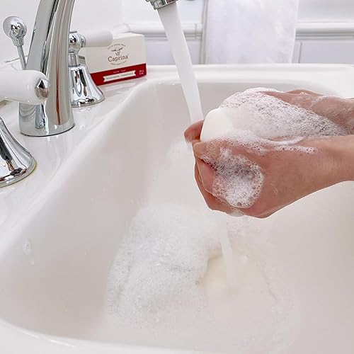 Miniatura 2 de Caprina - Jabón en barra de leche de cabra fresca, original, barras de jabón orgánico de leche de cabra para manos y cuerpo, hidratante,