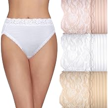 Vanity Fair Womens Flattering Lace Panties Lightweight & Silky with Superior Stretch