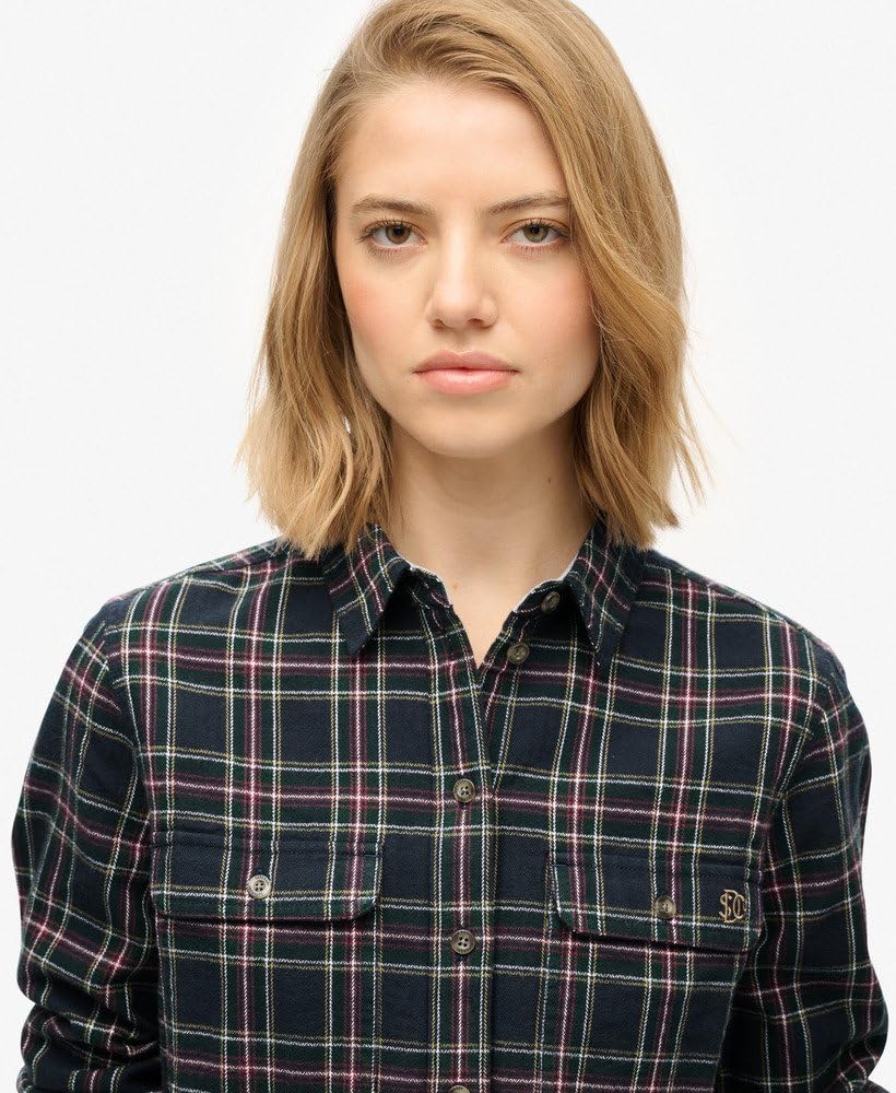 Superdry Damska koszula flanelowa w kratę