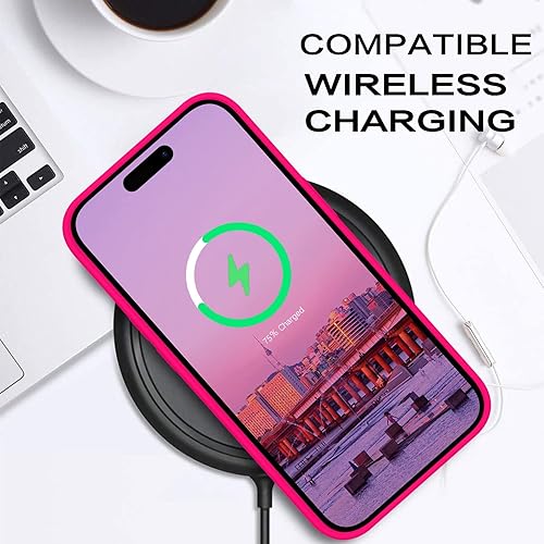 Miniatura 4 de BENTOBEN Funda para iPhone 14 Pro Max, funda de silicona suave, goma de gel, forro de microfibra, parte trasera dura, a prueba de golpes, funda