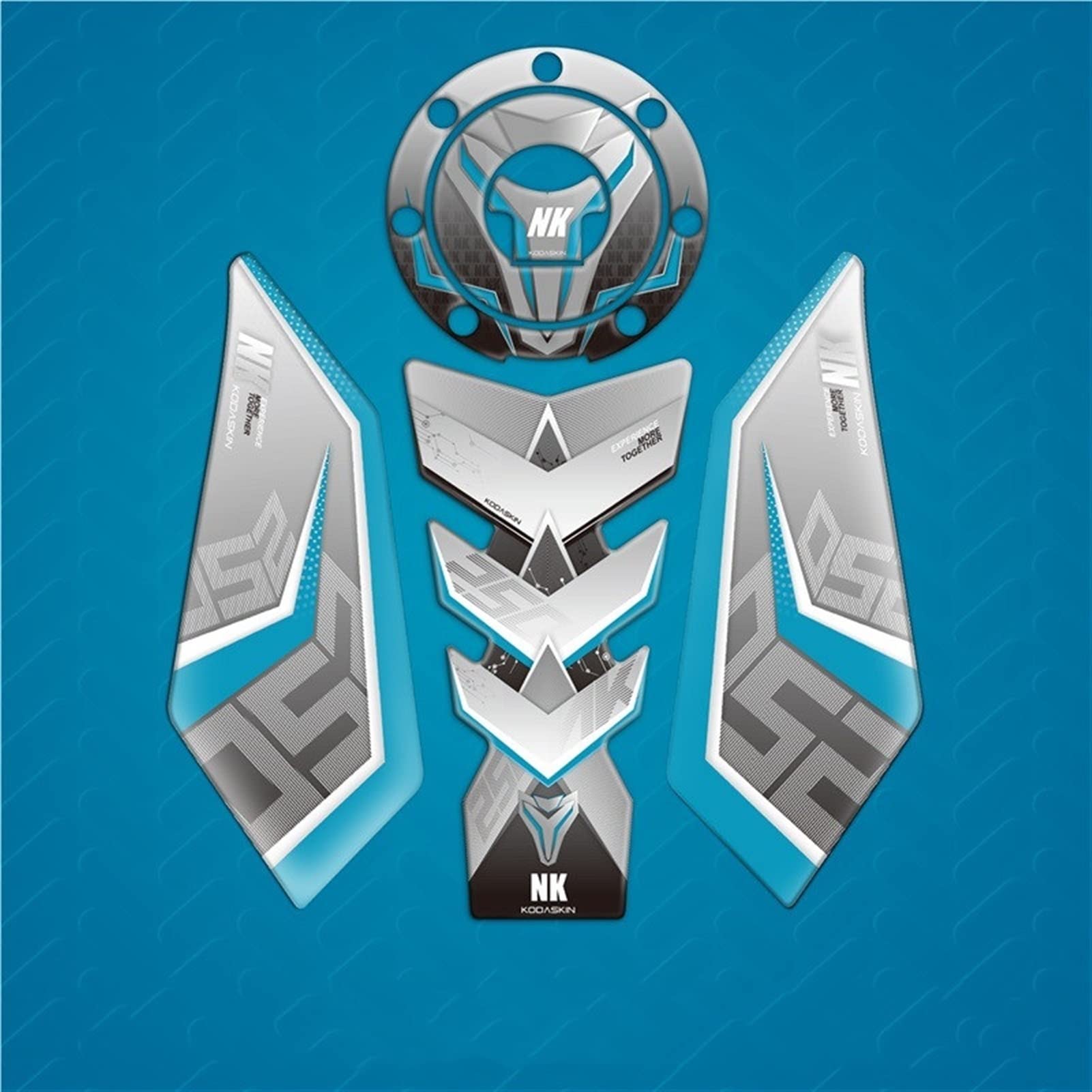 3D Printing Sticker Decal Tank-Pad Stomp-Grips Motorcycle Tank Pad Gas Oil Sticker Accessories For CFM 250NK (Color : 2)