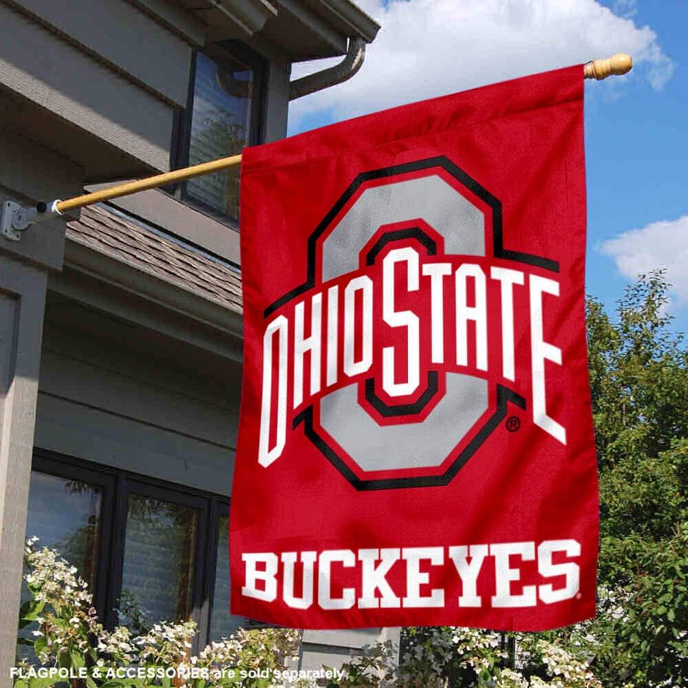 Ohio State Buckeyes Athletic Logo House Flag Banner - Image 2