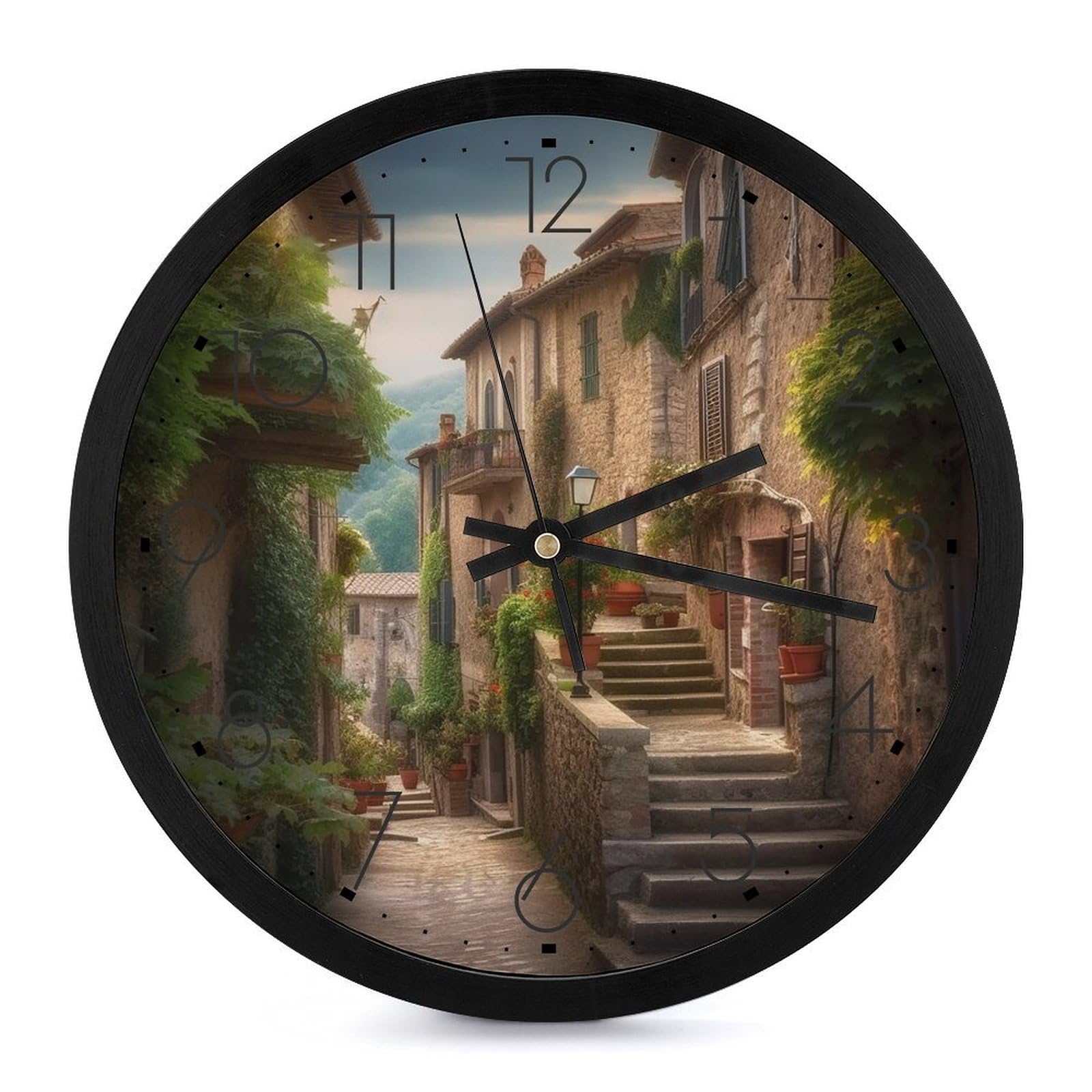 Horloge murale numérique silencieuse à piles pour éliminer les bruits de tic-tac