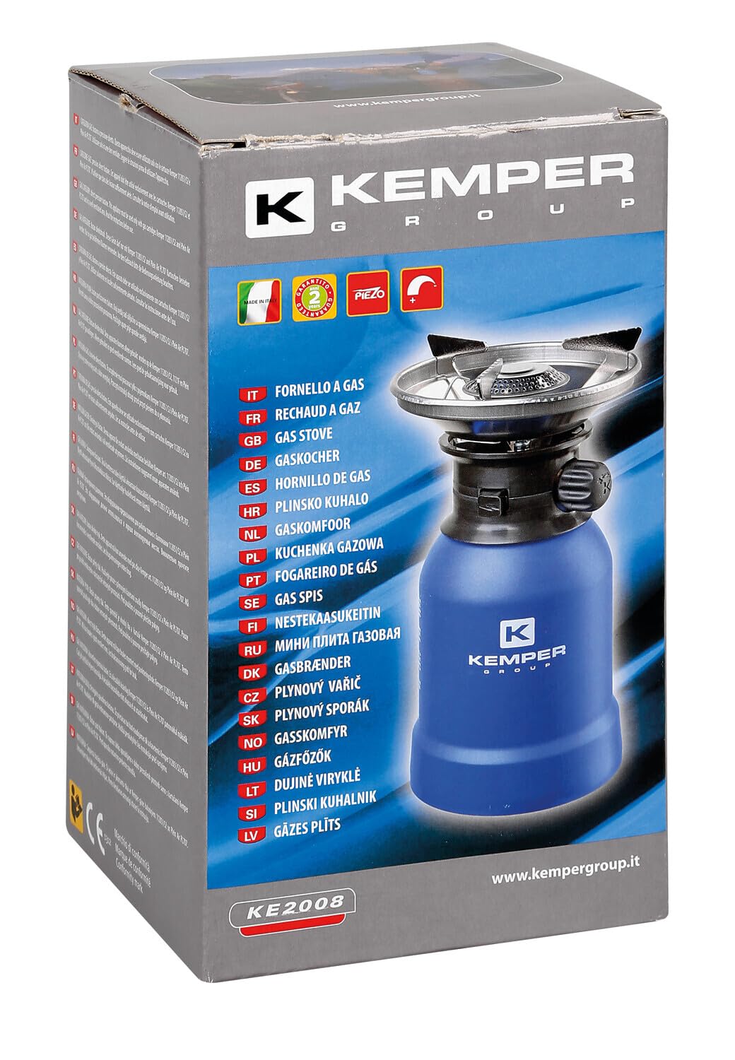 Kemper KE2008 fornello a gas Accensione Piezo