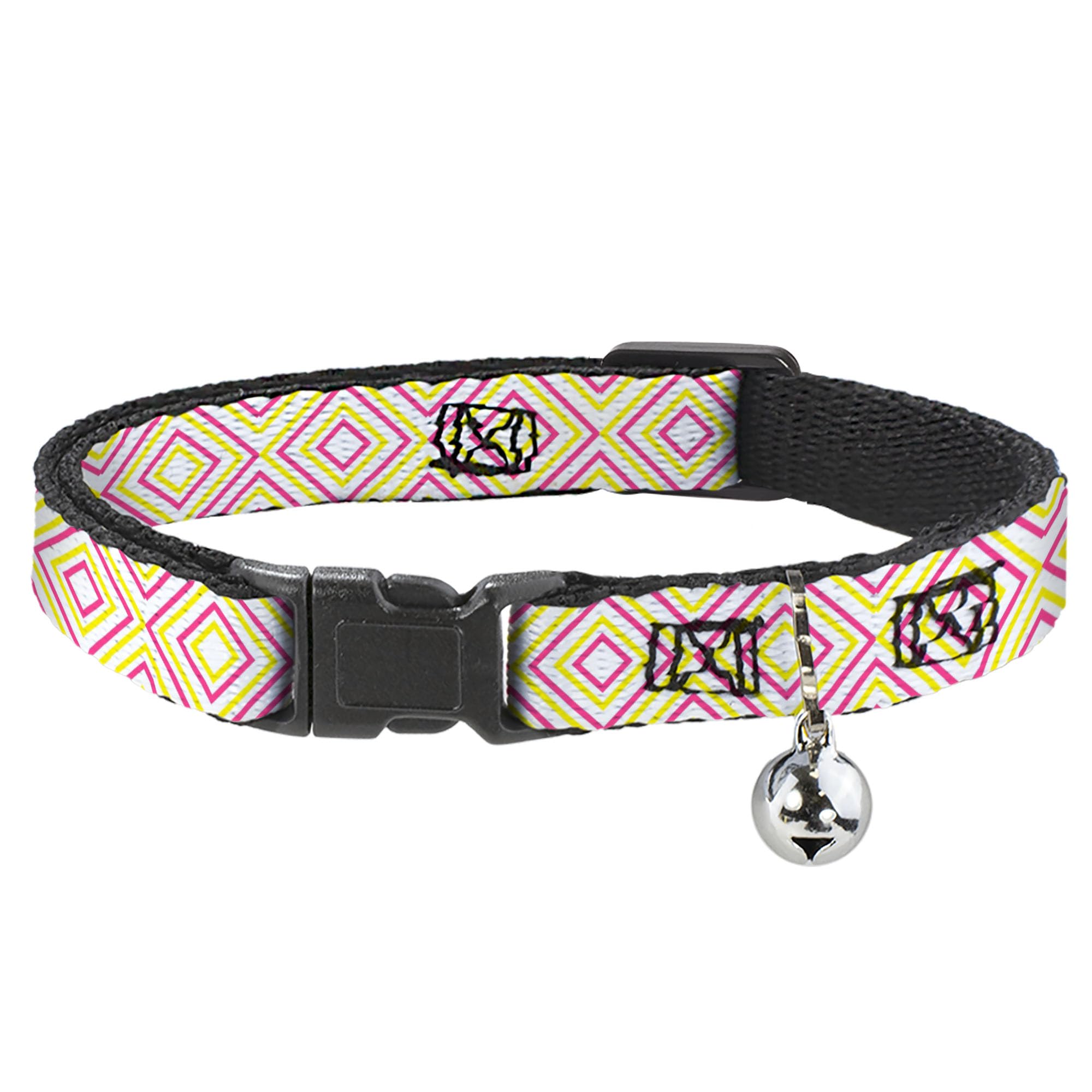 Collar para gato Buckle-Down de cuadros con cierre de seguridad breakaway