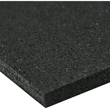 Small Parts 33-008-187-004-036 Recycled Rubber Sheet, 60 Shore A, Black, Smooth Finish, No Backing, 0.187" Thickness, 4" Width, 48" Length