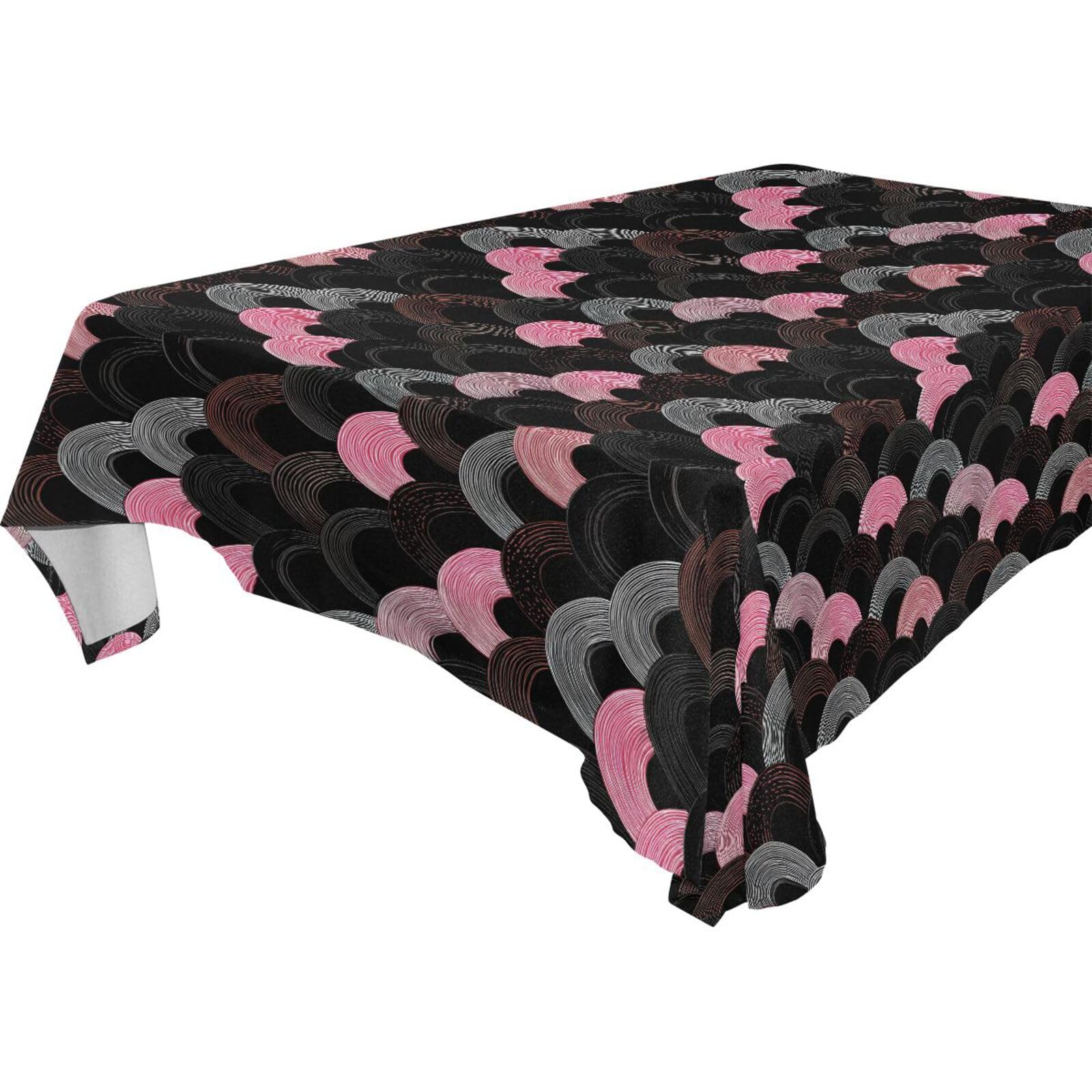 Nappe de table style ukiyo-e pour banquet et restaurant 137x183cm