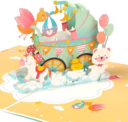 Biglietto Auguri 3D Con Busta Biglietto Pop-Up 3D Mamma Ti Amo Per Festa Della Mamma - 15,2x20,3 Cm, Doppio Strato, Con Busta, Fatto A Mano Regalo Emotivo Per Compleanno
