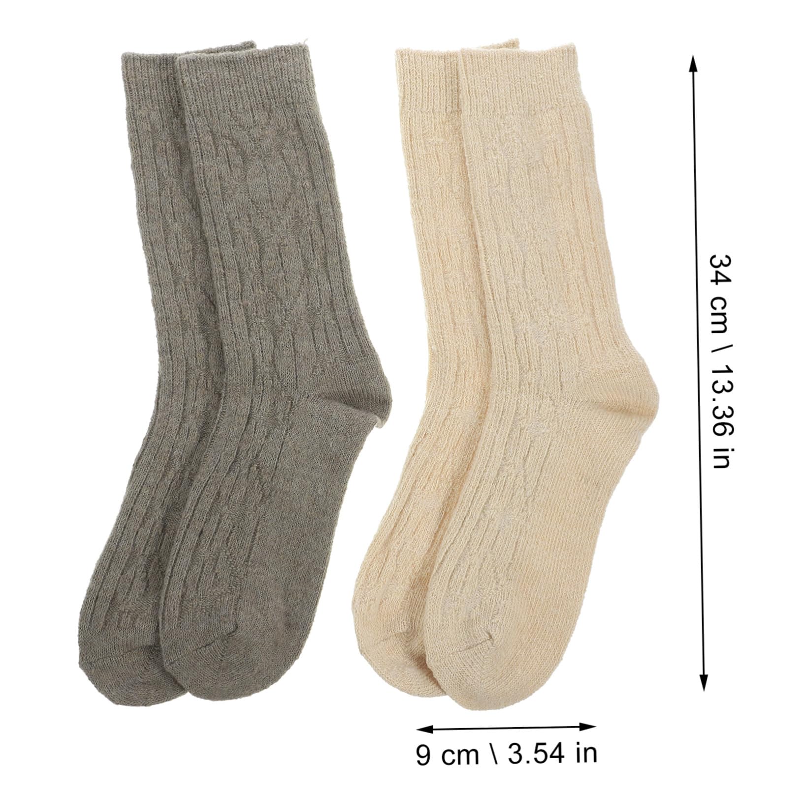 FRCOLOR 5 Pares Calcetines de Algodón para Mujer Cortos Cálidos y Cómodos para Running y Diario Invierno