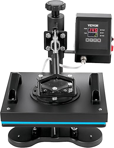 Miniatura 10 de VEVOR Prensa de calor, impresora de transferencia de sublimación Clamshell de 12 x 10 pulgadas, impresión digital precisa de control LCD, prensa de