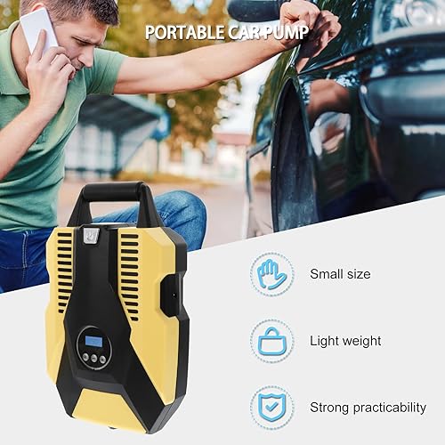 Miniatura 8 de GANAZONO Inflador digital de neumáticos con cilindro de presión, bomba de aire eléctrica para automóviles, motocicletas, vehículos todoterreno,