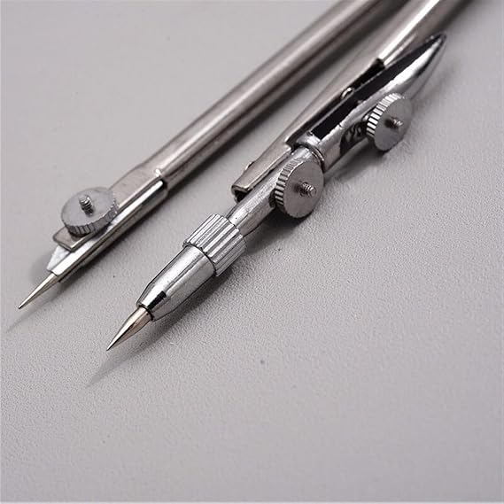 GLigeT Drafting Compasses Metal Compasses Instrument Tool Box Set for Art Design Drawing Engineering Office School Student Math Geometry Drafting Supplies Geometry Compass