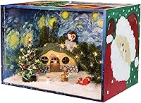 Vista 7 de iLAND Caja de Diorama de Madera Grande Cajas de Exhibición para Figuras Coleccionables Miniaturas y una Caja de Habitación de Casa de Muñecas Sin