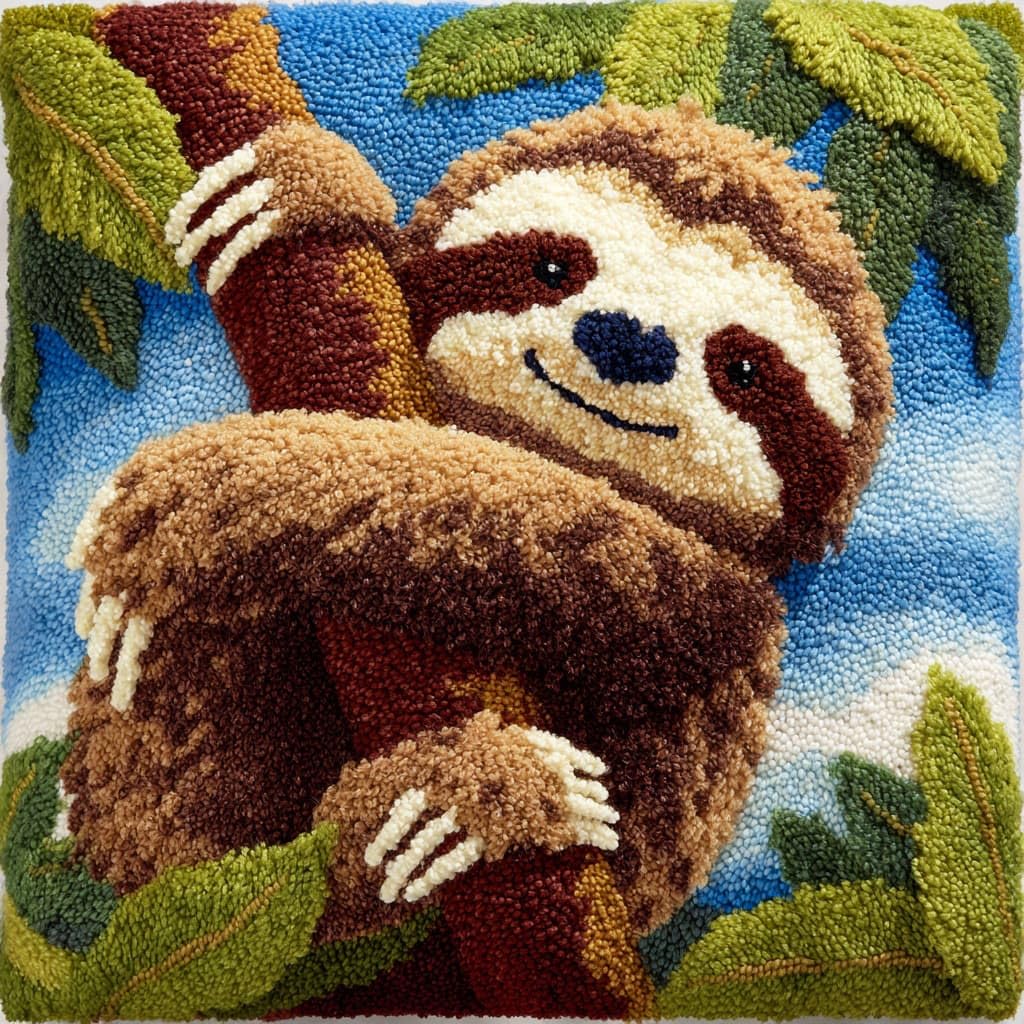 Henypt Latch Hook Kits for Beginners Sloth