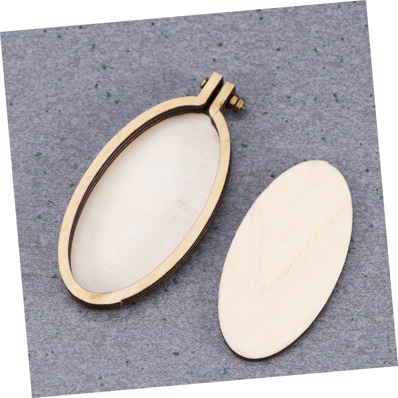 SEWACC 24piezas Aros De Bordado De Madera Para Manualidades Fijación Sencilla Incluye Formas Redondas Ovaladas Triangulares Para Proyectos De Costura y Bordado