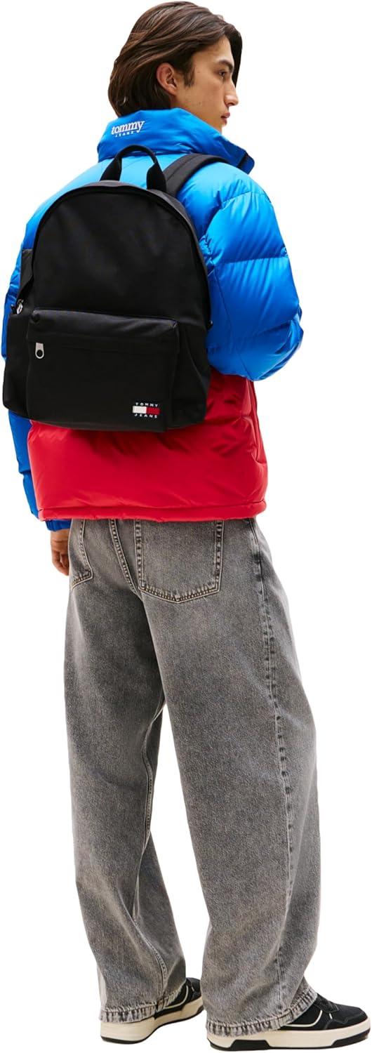 Tommy Jeans Mens Essential Daily Dome Backpack, BLACK One Size - Image 2