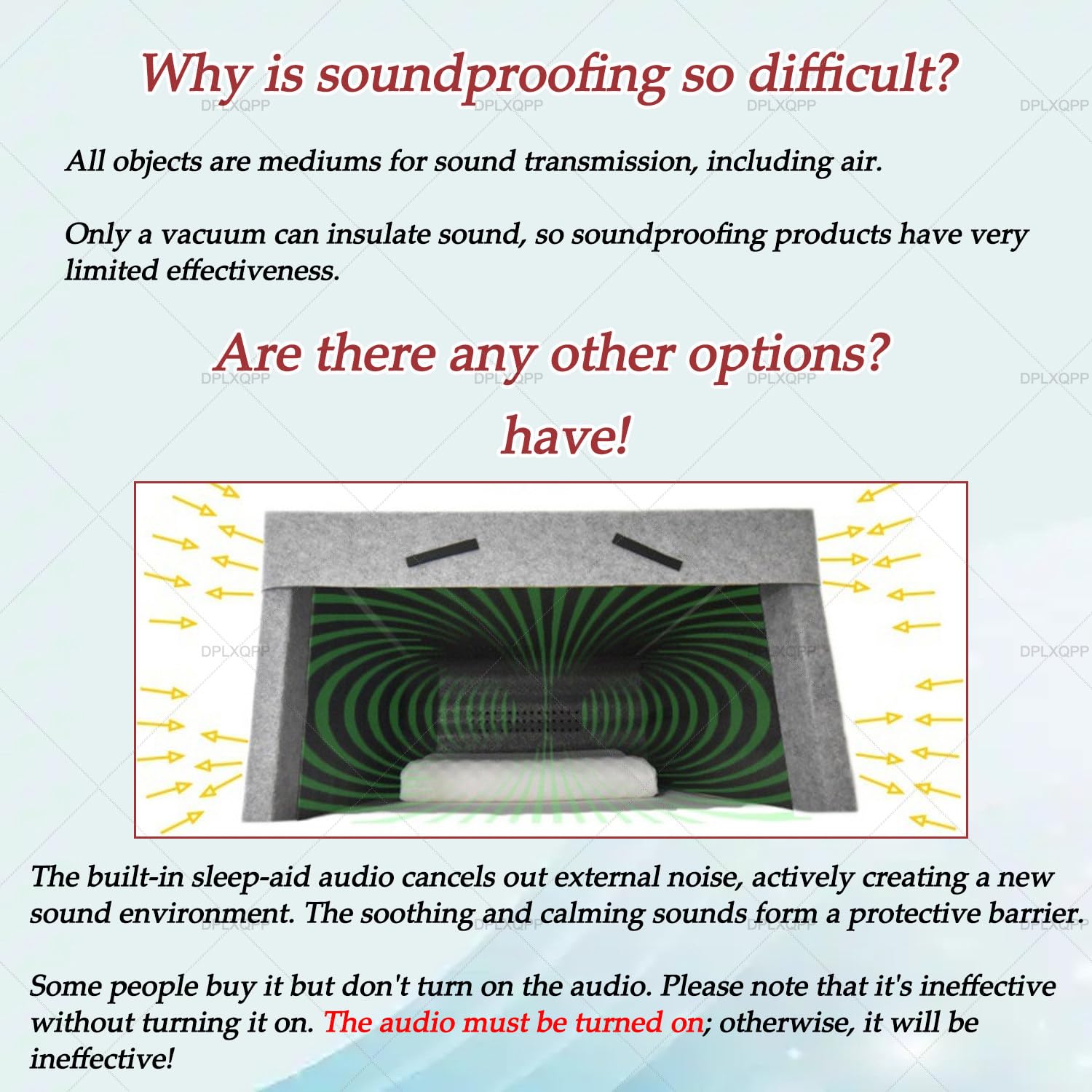 Cialda per dormire oscurante, insonorizzata, con sonno assistito dalla musica, design che blocca la luce per sonnellini diurni e privacy
