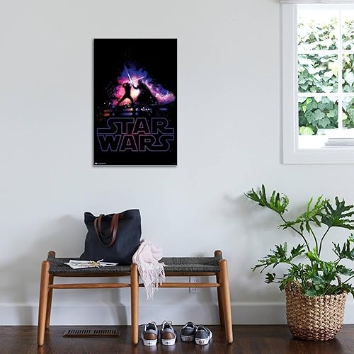 Miniatura 3 de Trends International Star Wars Saga - Duel Shimmer Canvas Wall Poster