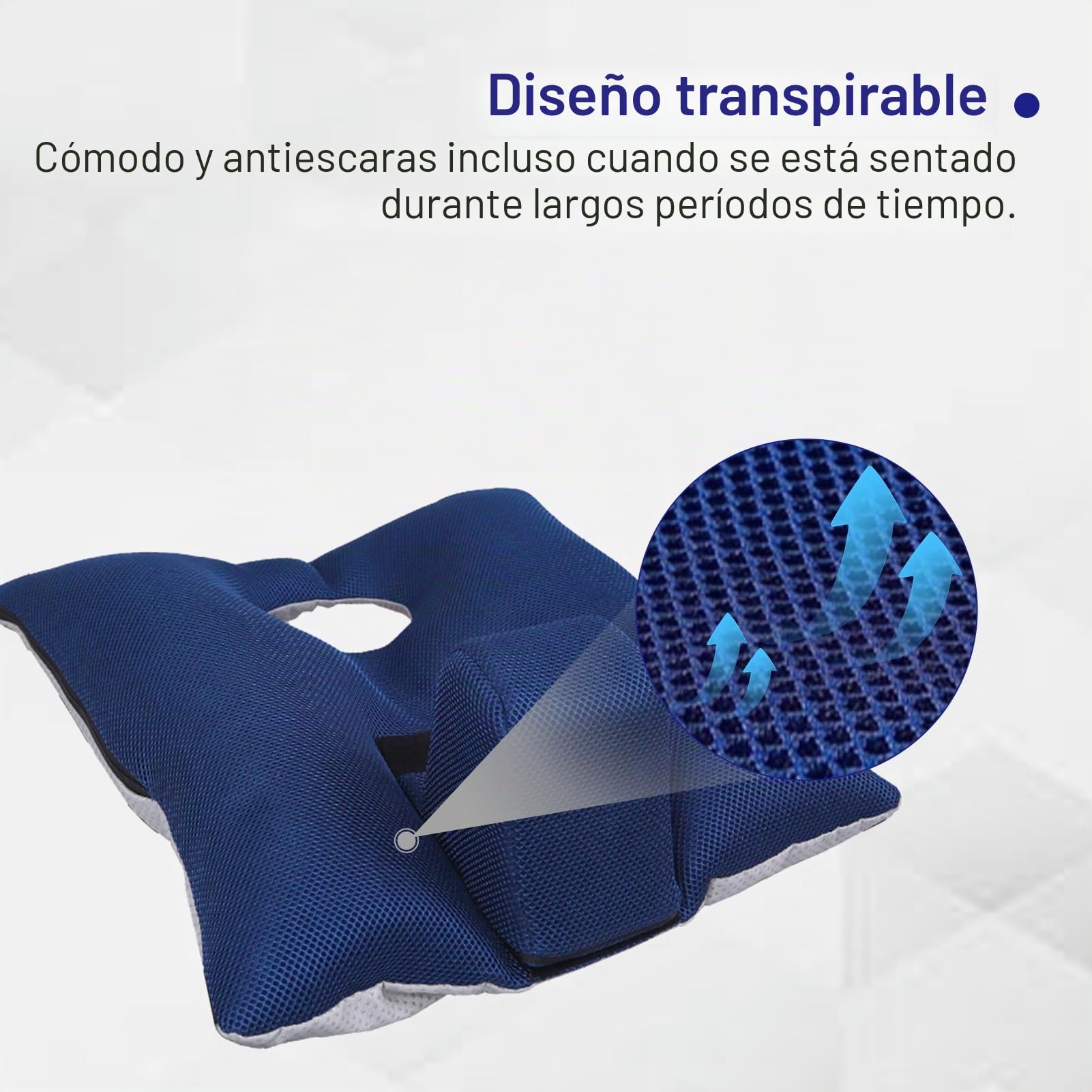 LIROPAU Cojín antideslizante para silla de ruedas, cojín antideslizante para silla de ruedas para personas mayores con cuña de pompón y cinturón de seguridad, funda transpirable extraíble para