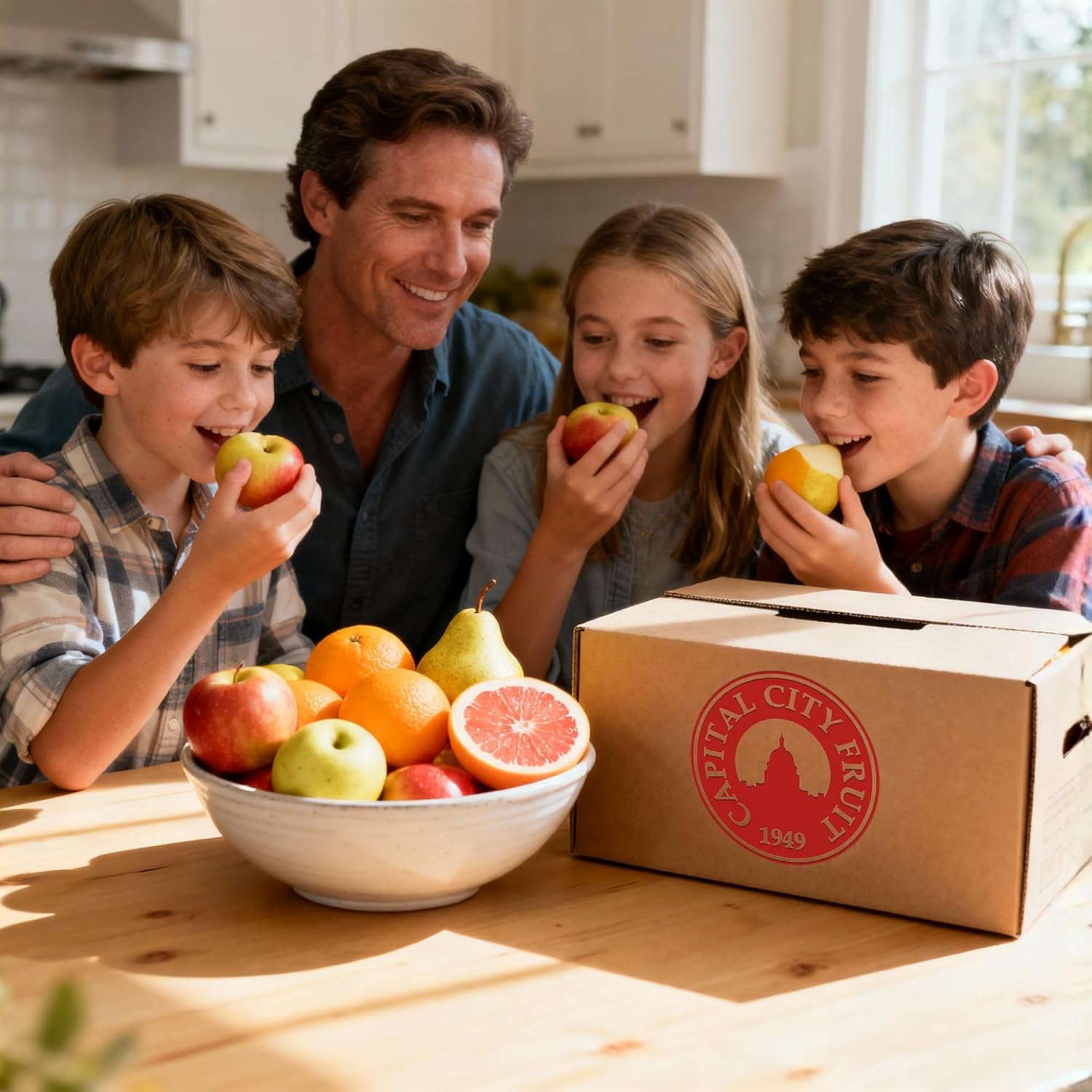 Capital City Fruit Gourmet Fresh Fruit Gift Box | Gift for Holiday, Thank You, Get Well | Sympathy Gift Box | Sweet and Fresh | Healthy Snack | 22 Piece Mixed