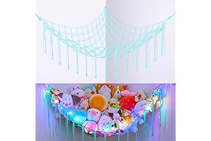 Wednesday Addams-inspired Room Decor: Basumee Animal Storage Hammock with LED Illumination