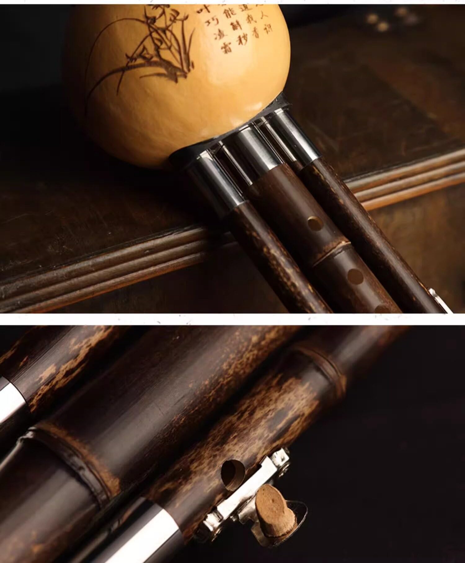 Flauta De Calabaza Natural 7 Agujeros Instrumento Para Principiantes Rendimiento Profesional Para Adultos En Do Mayor Conjunto Hulusi