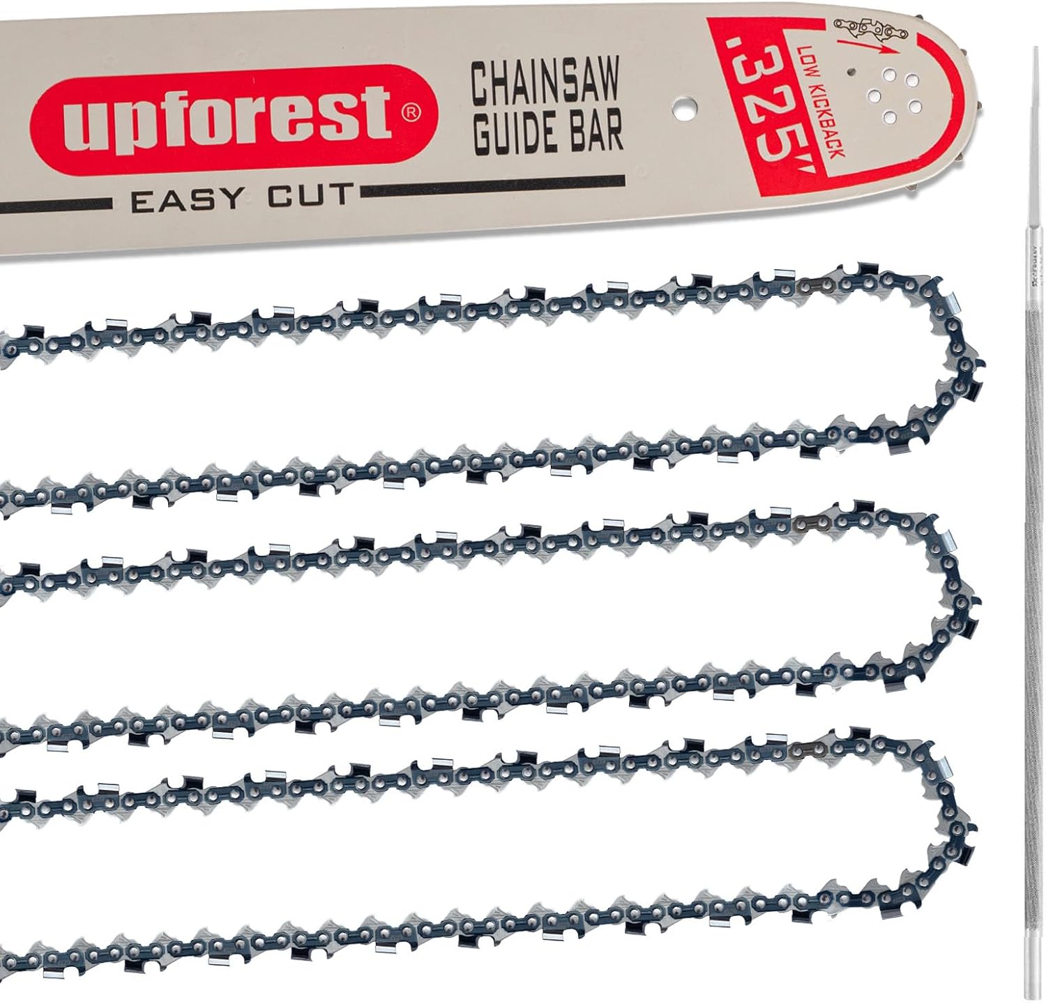 20 Inch Chainsaw Guide Bar and Chain Combo .325" Pitch .050" Gauge 78 Drive Links Fits Husqvarna 450 455 (KN20078DE5L)