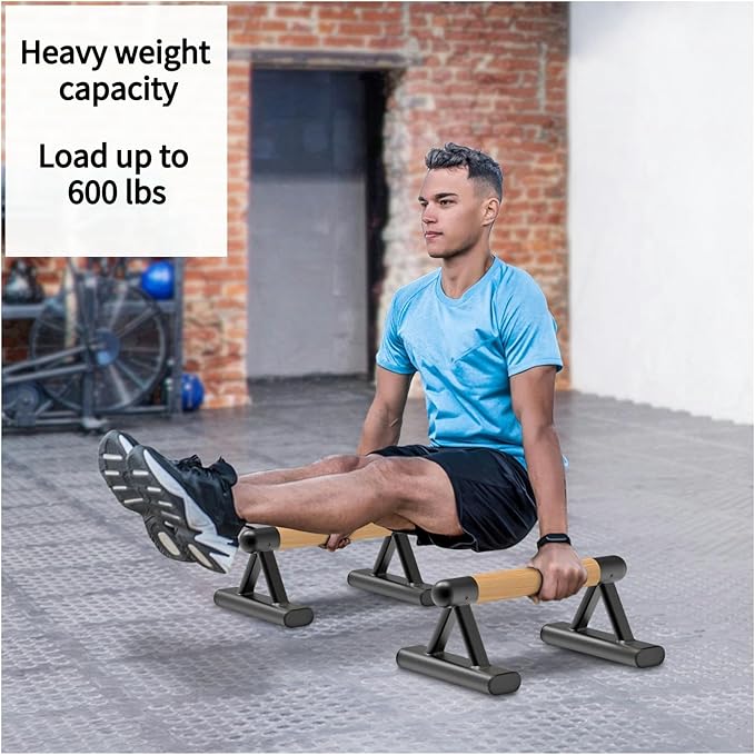Enhance your workout routine with SELEWARE’s premium push-up bars, designed to offer you superior comfort and durability. Equipped with robust wood handles, these bars provide a comfortable grip that is easy to clean and resistant to becoming sweaty or dirty like traditional foam grips. The sturdy alloy steel tubing feet are complemented by non-slip mats to ensure your training remains safe and your floors protected from scratches, promising quality that lasts a lifetime.