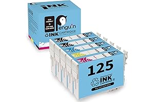 5 Pack Epson 125 Color Ink Cartridges Replacement for Epson Stylus NX125...
