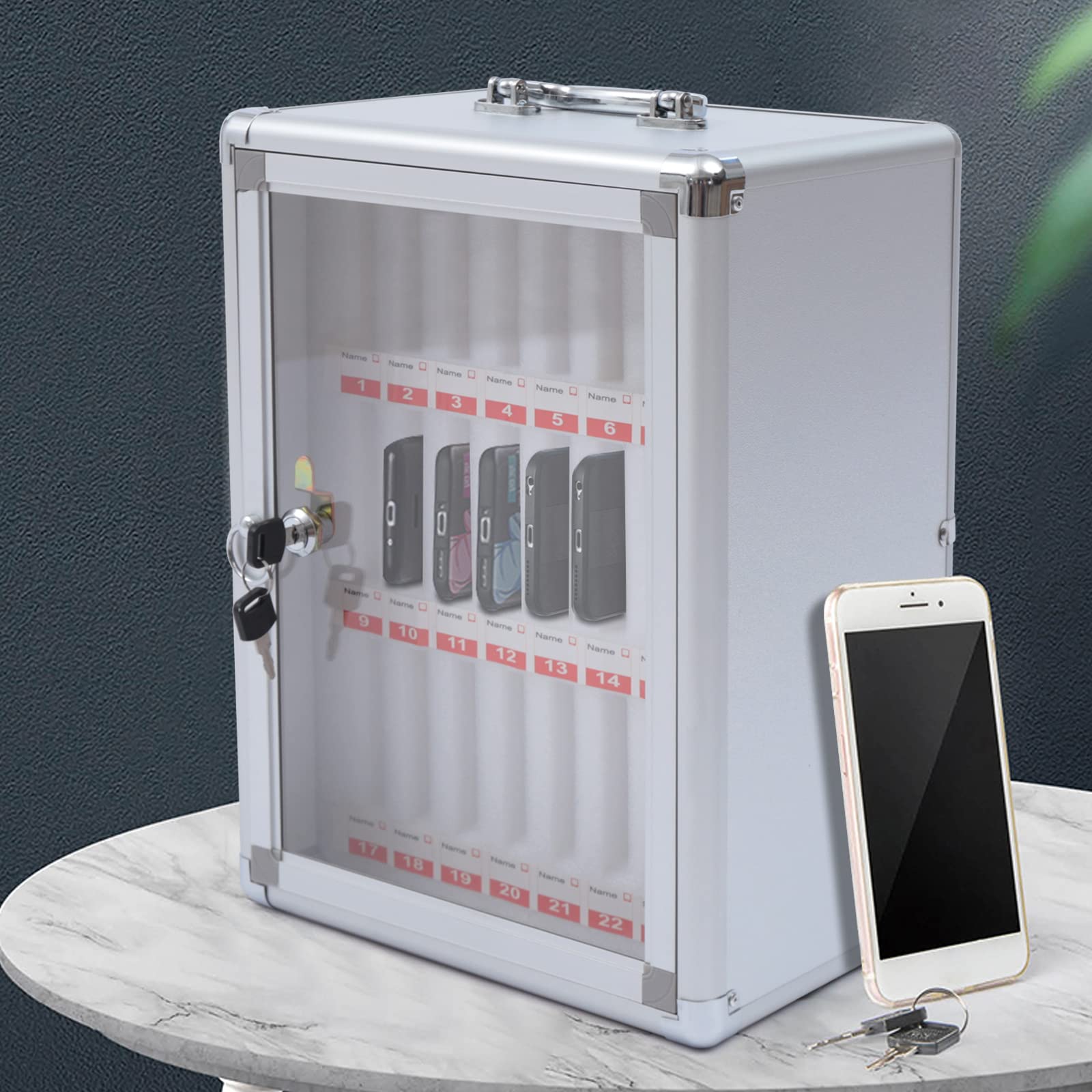 Armoire murale téléphones 24 emplacements pour résoudre le désordre