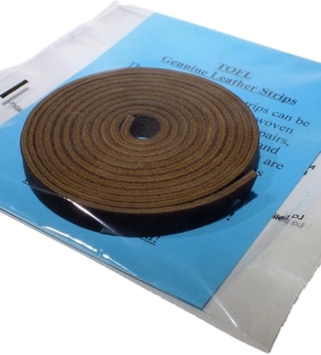 Miniatura 2 de TOFL Correa de cuero genuino de grano superior 72 pulgadas de largo 38 pulgadas de ancho 18 pulgadas de grosor (7-8 onzas) 1 tira de cuero para